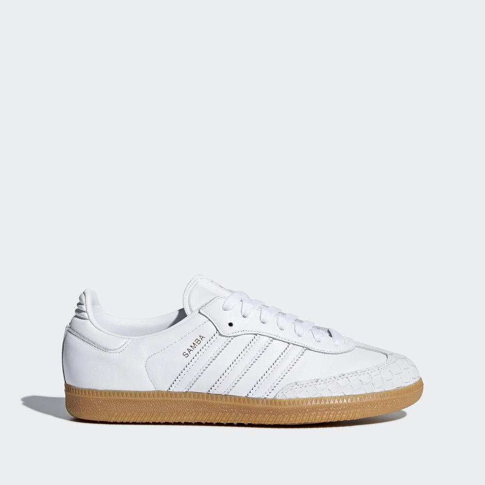 Adidas Samba - Originals γυναικεια - Ασπρα/Ασπρα,Μέγεθος: EU 36 – 54 2/3 (797IEHTJ)